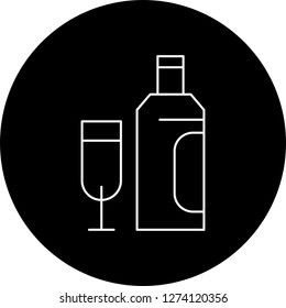 vector glass icon 