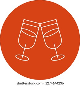 vector glass icon 