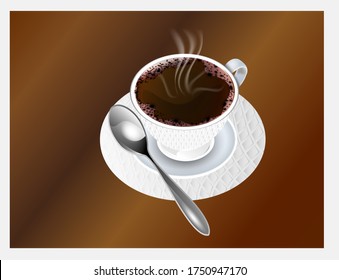 Vector glass illustrations Coffee for events