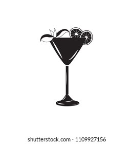 Vector glass of juice icons