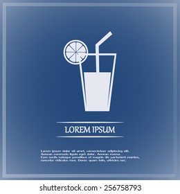 vector glass of juice icons 