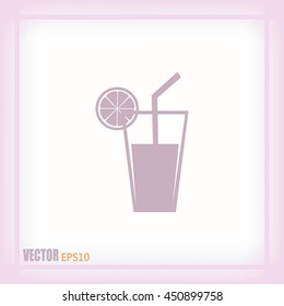vector glass of juice icons 