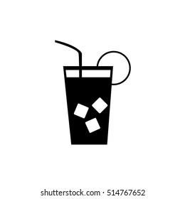 vector glass of juice icons