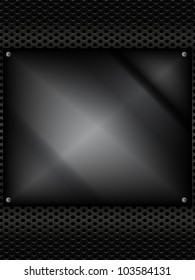 Vector - Glass Metal Silver Square