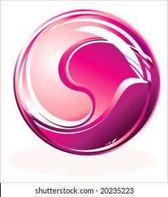 Esfera de color perfecta para el vidrio del VECTOR