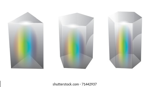 vector glass prism