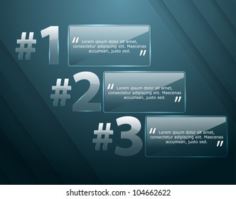 Vector Glass Progress background / product choice or versions