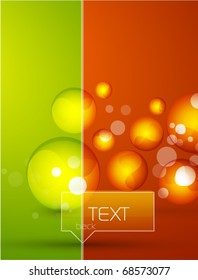 Vector glass shapes background