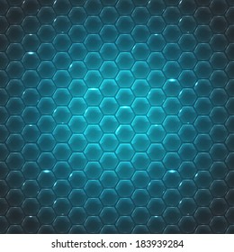 Vector glass small hexagon background. Eps10