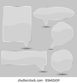 vector glass speech for your design