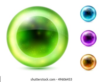 esferas de vidrio vectorial