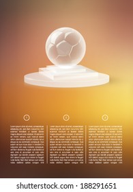 vector glass trophy