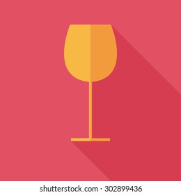 vector glass of wine
