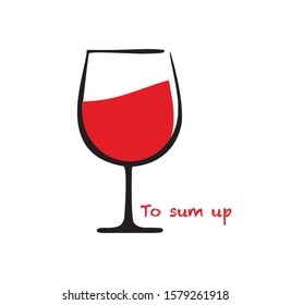 Vector glass wine, red wine, Wine
