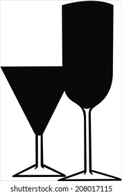 Vector of glasses