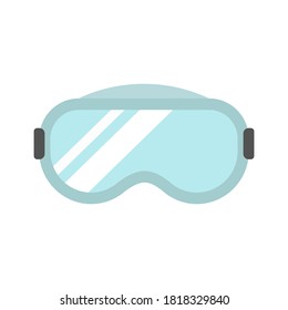 vector glasses for any uses. in industry, medical equipment protection, personal protective equipment, and other field job which is need a glasses 