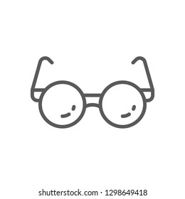 Vector glasses for blind line icon. Symbol and sign illustration design. Isolated on white background