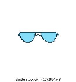 vector glasses concept in pixel art
