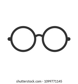 Vector Glasses. Flat icon.