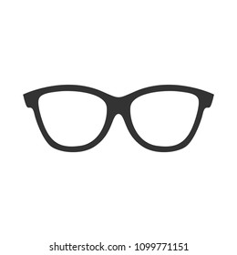 Vector Glasses. Flat icon.