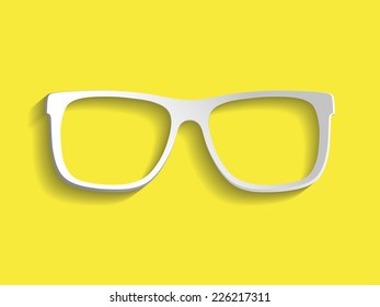Vector glasses frame