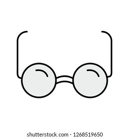  Vector glasses icon
