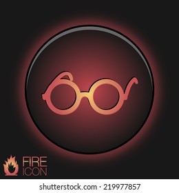 Vector Glasses Icon, eyeglasses sign