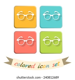 Vector Glasses Icon, eyeglasses sign