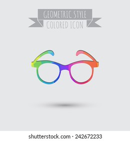 Vector Glasses Icon, eyeglasses sign
