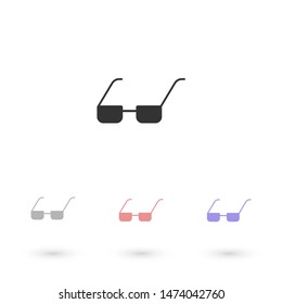 Vector Glasses Icon.  Illustration design.