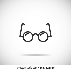 Vector glasses icon, illustration EPS10