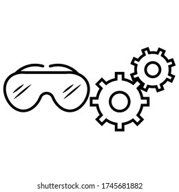 Vector Glasses icon illustration photo