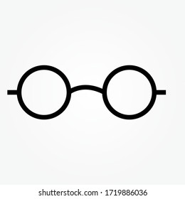 Vector glasses Icon isolated on white background eps 10