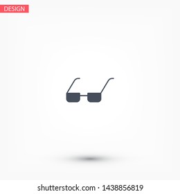 Vector Glasses Icon . Lorem Ipsum Illustration design