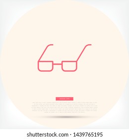 Vector Glasses Icon . Lorem Ipsum Illustration design