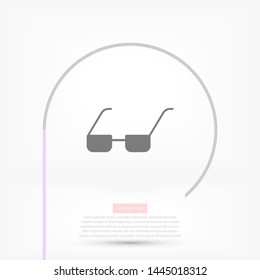 Vector Glasses Icon . Lorem Ipsum Illustration design