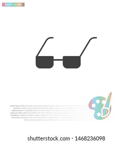 Vector Glasses Icon . Lorem Ipsum Illustration design
