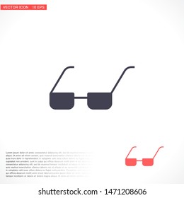 Vector Glasses Icon . Lorem Ipsum Illustration design