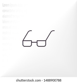 Vector Glasses Icon . Lorem Ipsum Illustration design