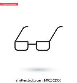 Vector Glasses Icon . Lorem Ipsum Illustration design