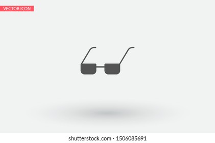Vector Glasses Icon . Lorem Ipsum Illustration design