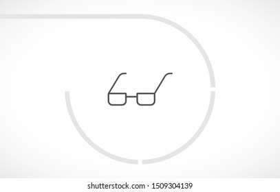 Vector Glasses Icon . Lorem Ipsum Illustration design