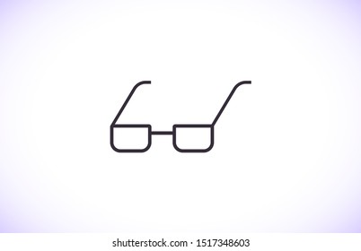 Vector Glasses Icon . Lorem Ipsum Illustration design