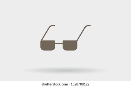 Vector Glasses Icon . Lorem Ipsum Illustration design