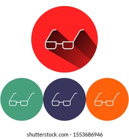 Vector Glasses Icon . Lorem Ipsum Illustration design