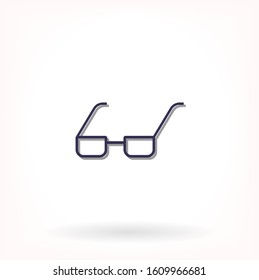 Vector Glasses Icon . Lorem Ipsum Illustration design