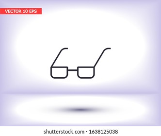 Vector Glasses Icon . Lorem Ipsum Illustration design