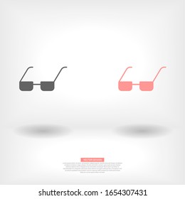 Vector Glasses Icon . Lorem Ipsum Illustration design