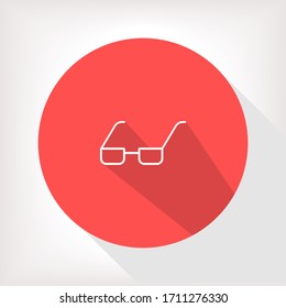 Vector Glasses Icon . Lorem Ipsum Illustration design
