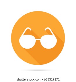 Vector glasses icon on white background